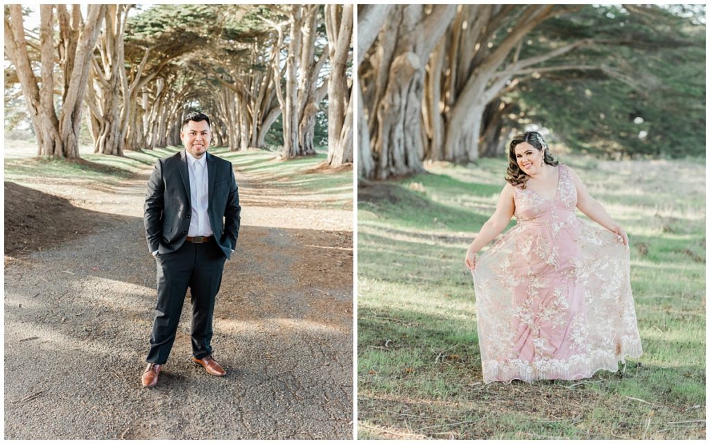 Bride and Groom to be Portraits at Point Reyes California