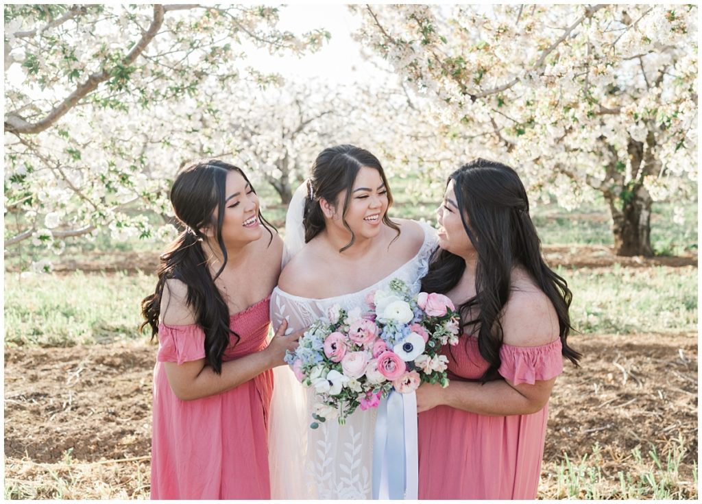 Cherry Blossom Orchard Elopement