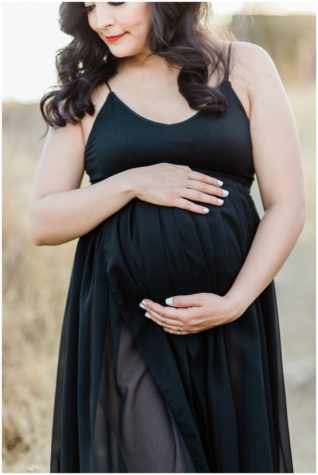 Ethereal Black Gown Maternity