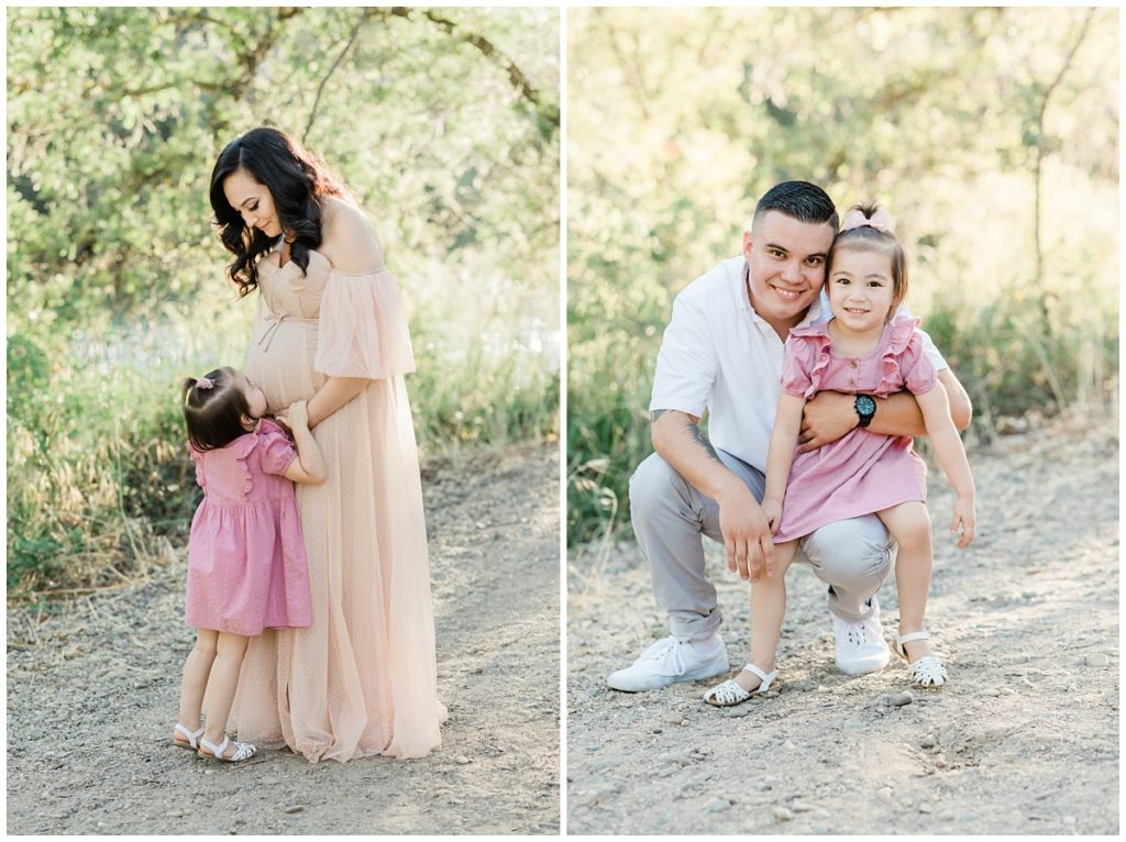 Family Maternity in Blush Colors
