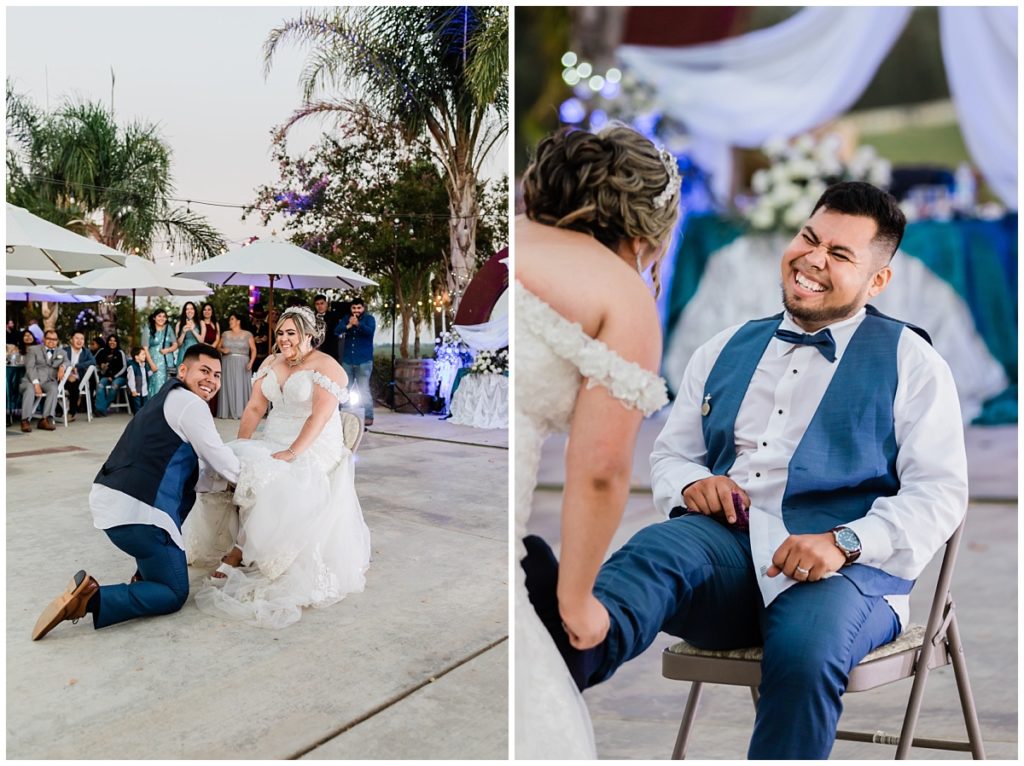 Mexican Traditional Garter Toss + Feet Cleaning