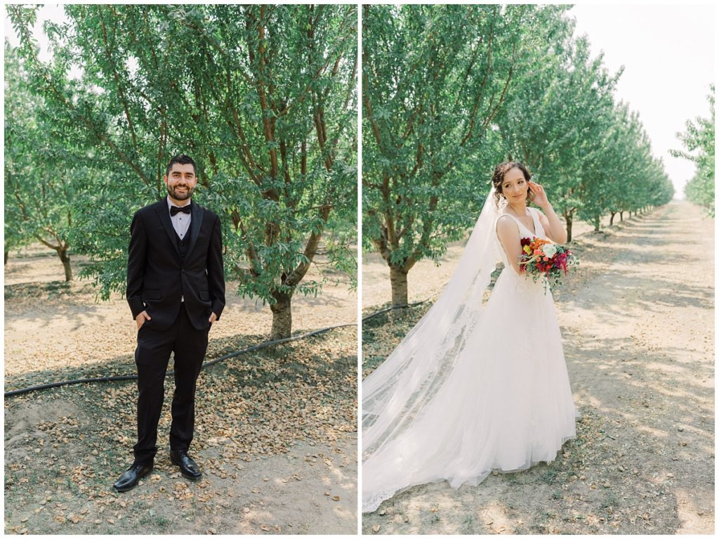 Rustic Fall Wedding in Orchard Field