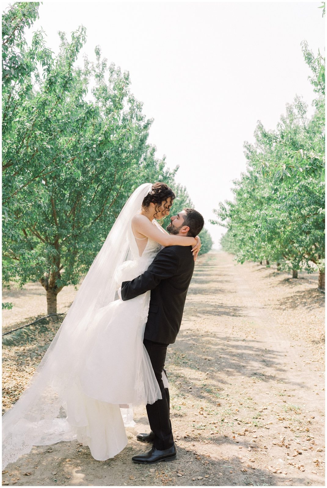 Rustic Fall Wedding in Orchard Field