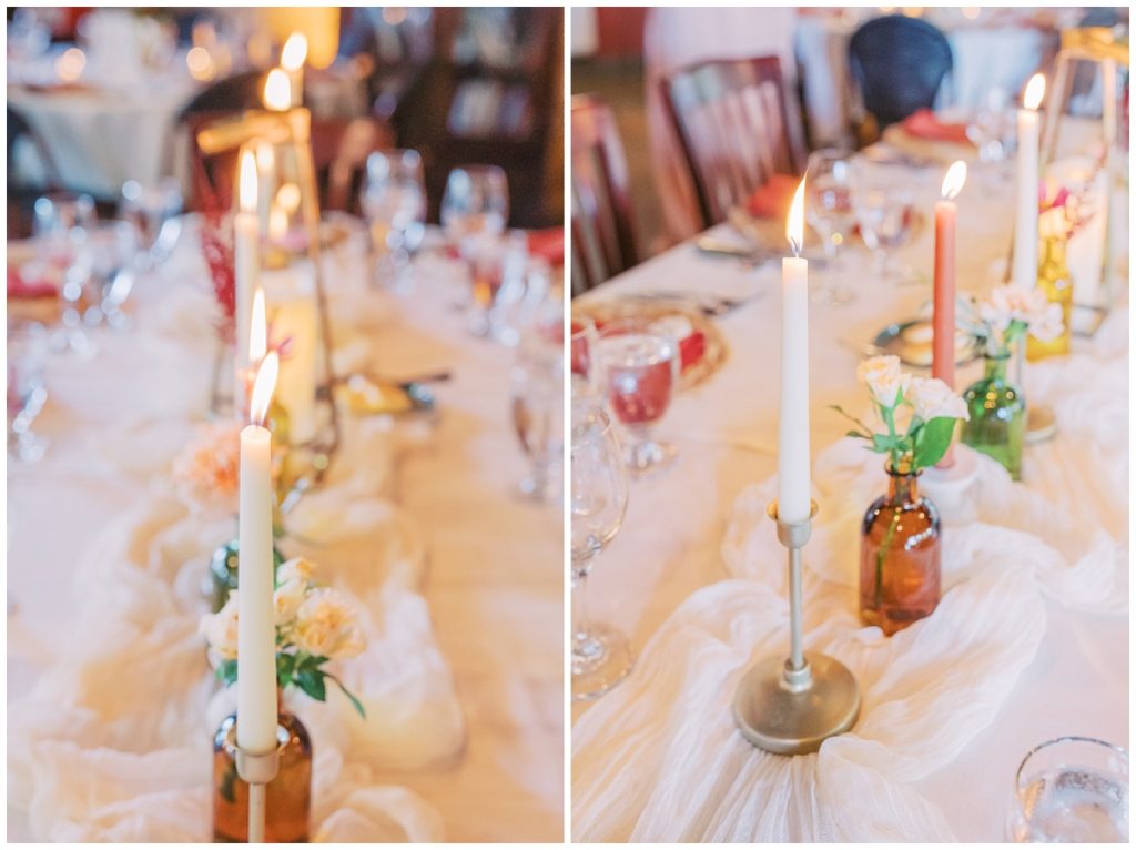 Wedding Candle Table Details