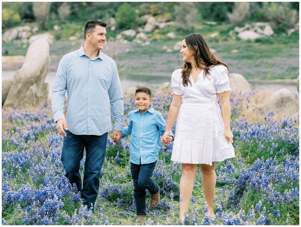 Family Portrait Photos in the Lupine