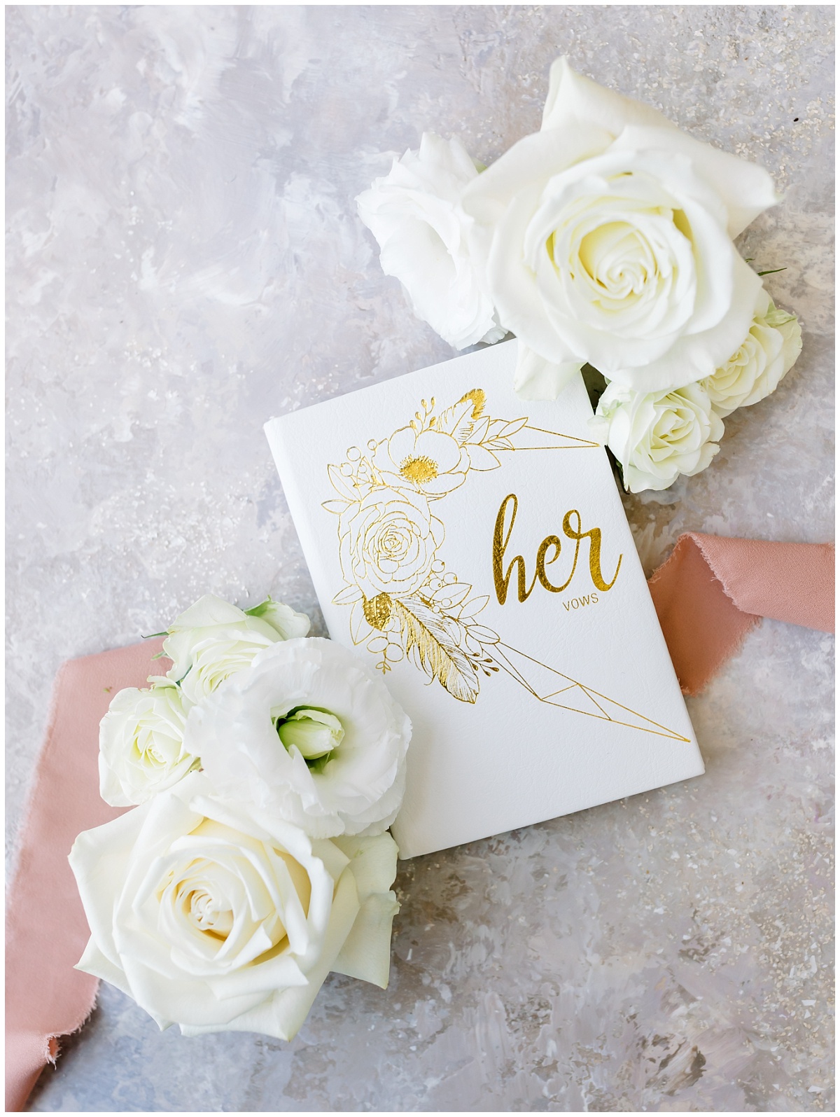 Bride Vow Book Flat Lay