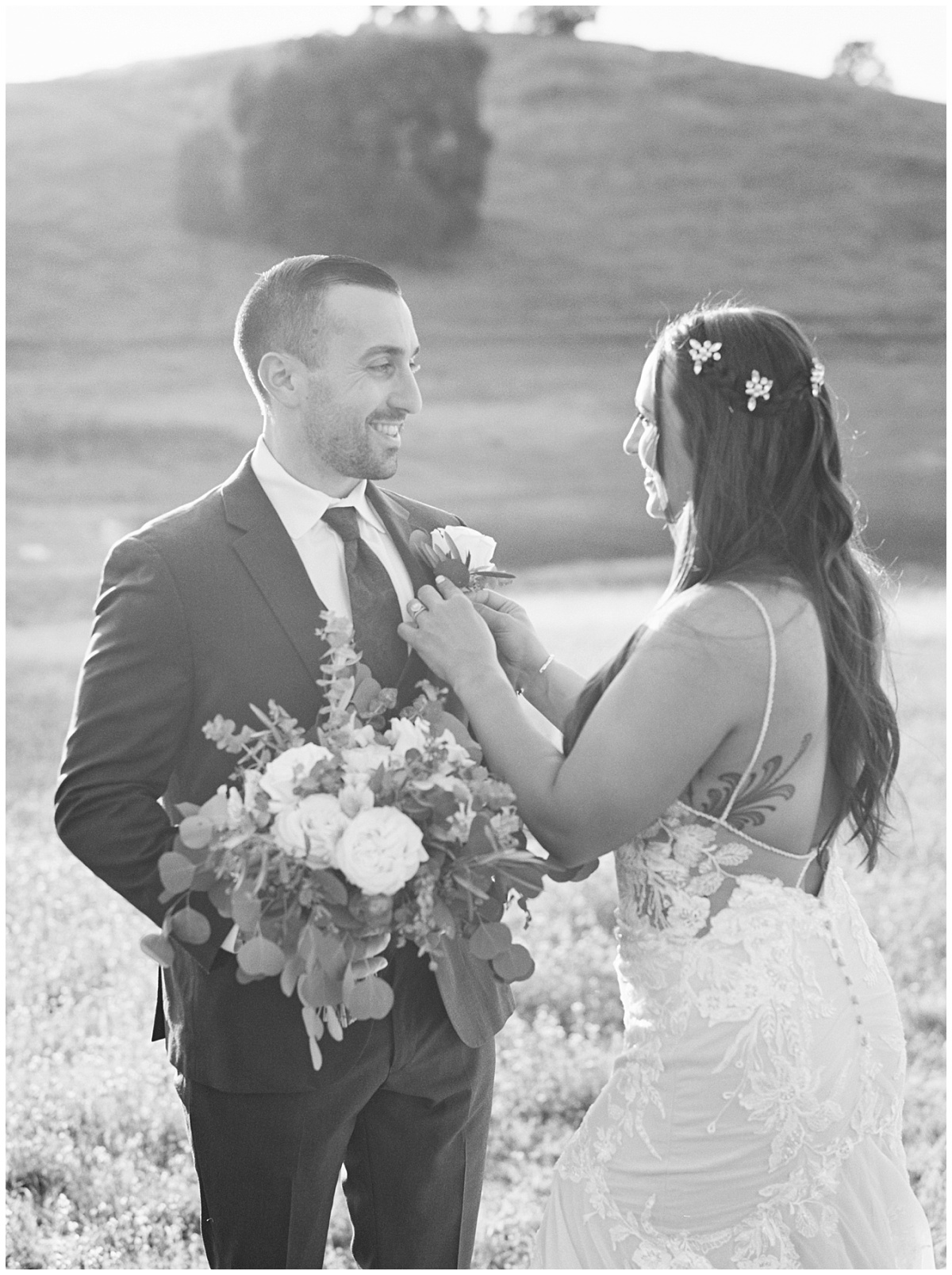 Intimate Elopement Black and White