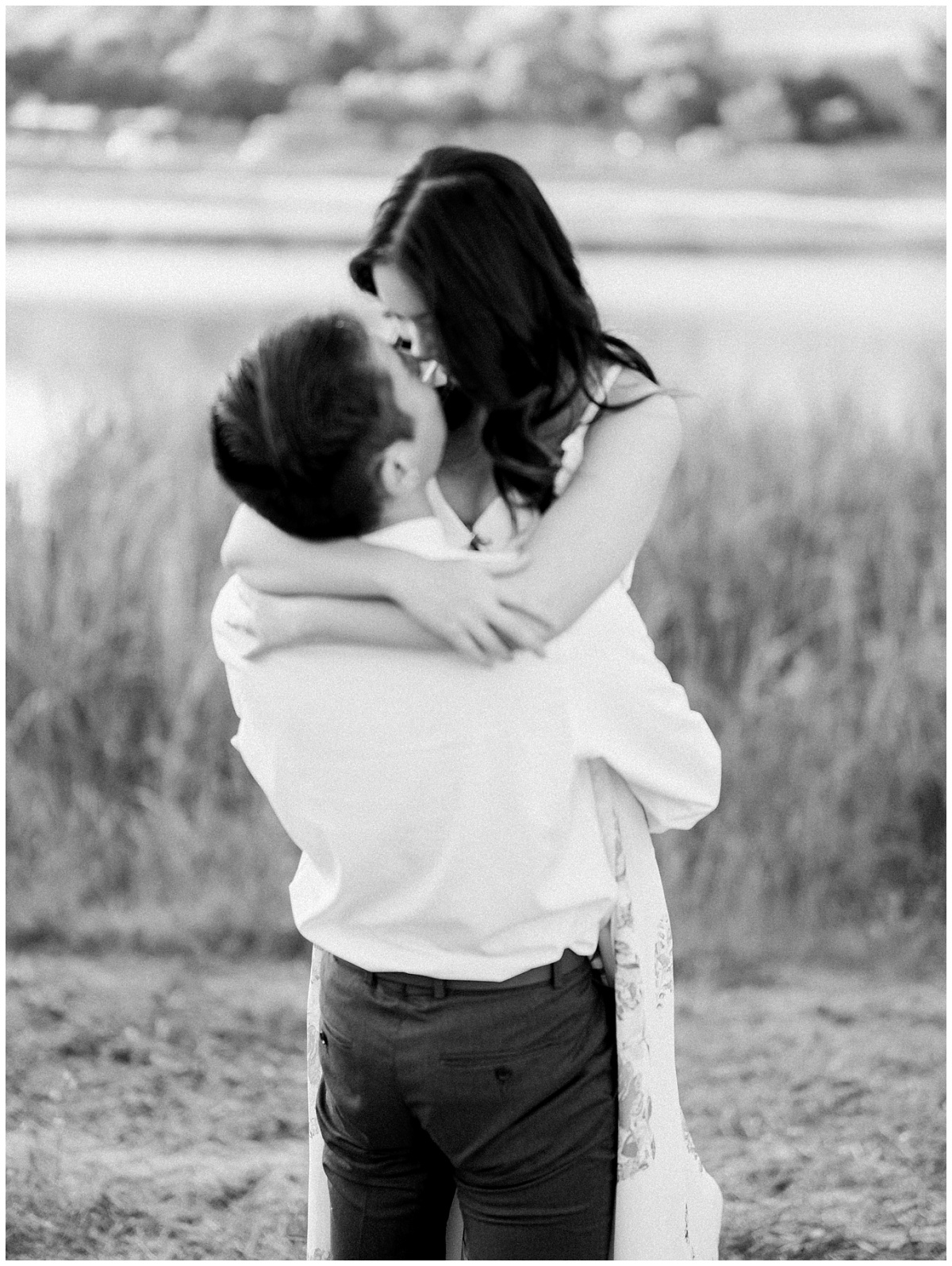 Black and White Engagement Photos