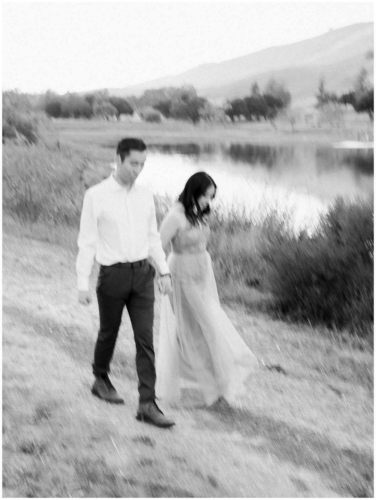 Black and White Anniversary Couple Photos