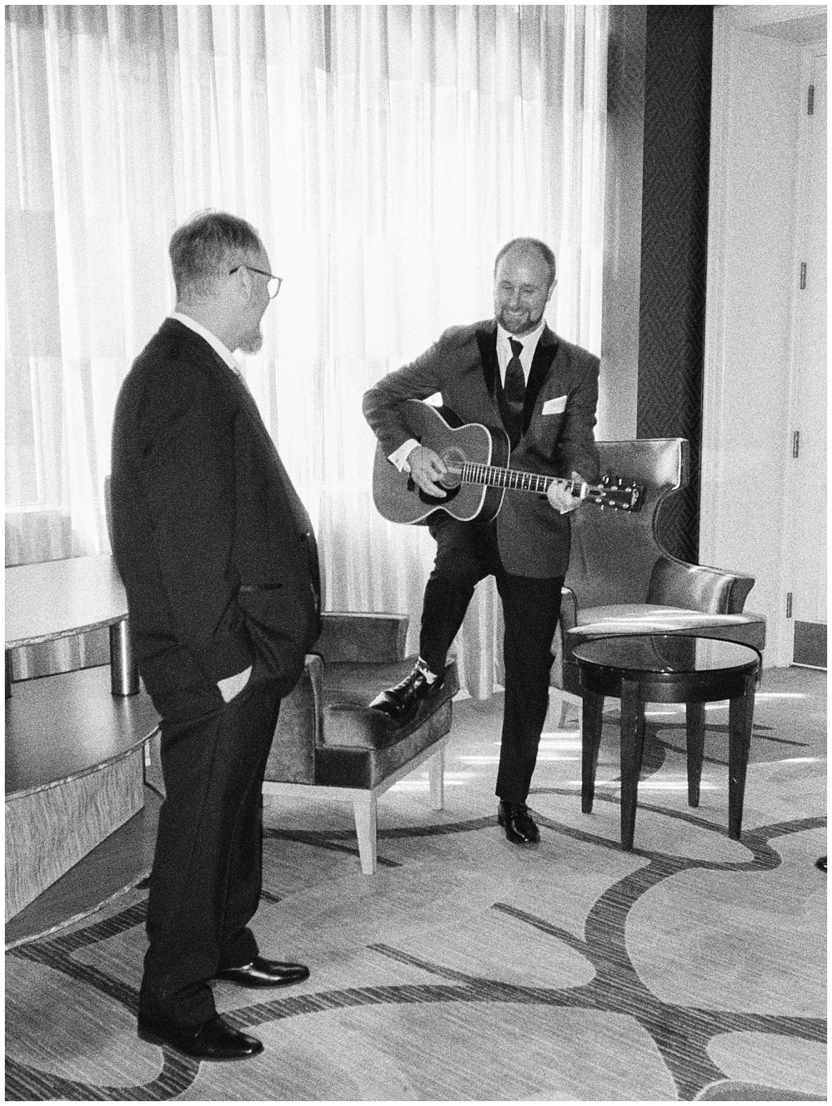 Groom Getting Ready