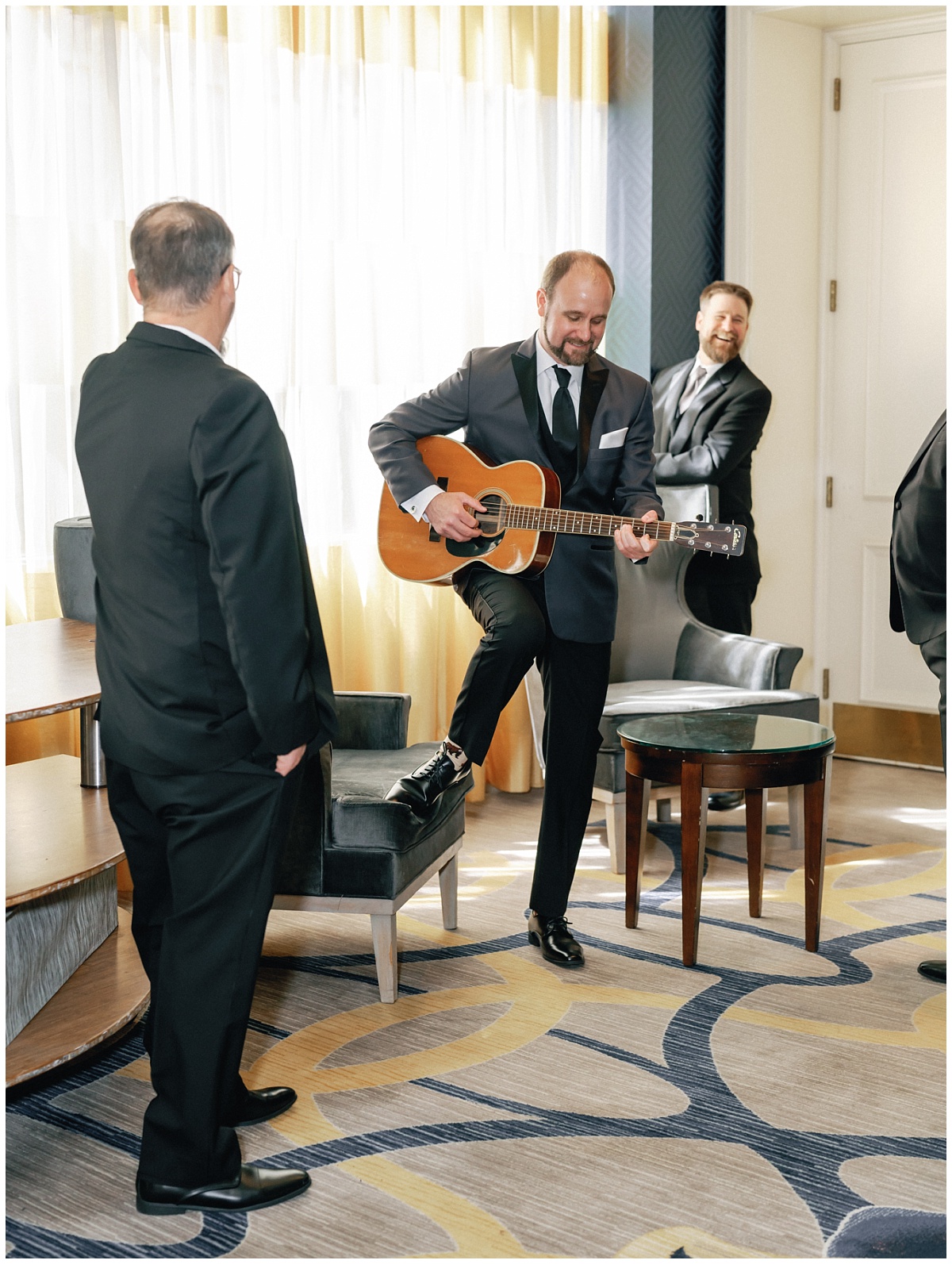 Groom Getting Ready