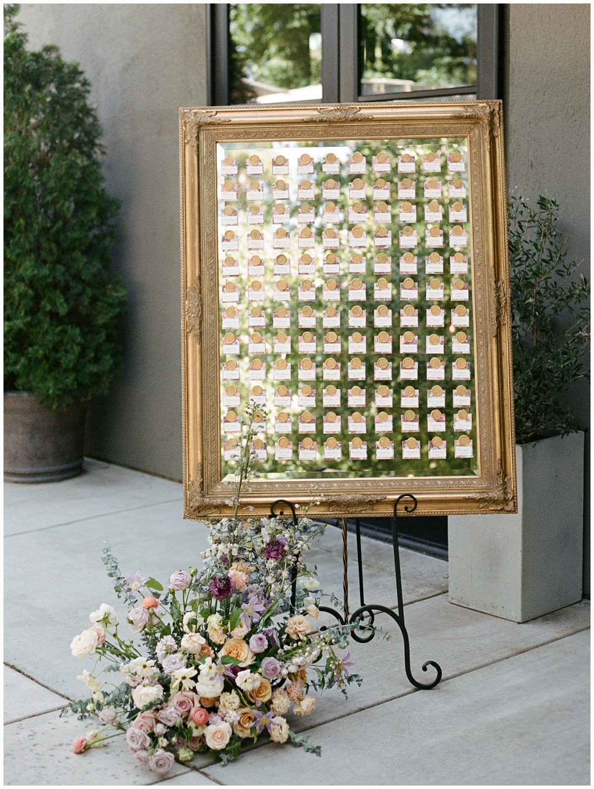 Wedding Mirror Seating Chart