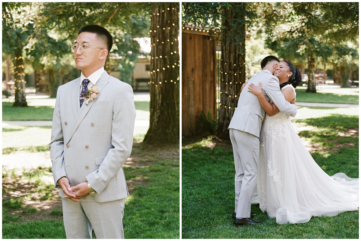 First Look Bride and Groom