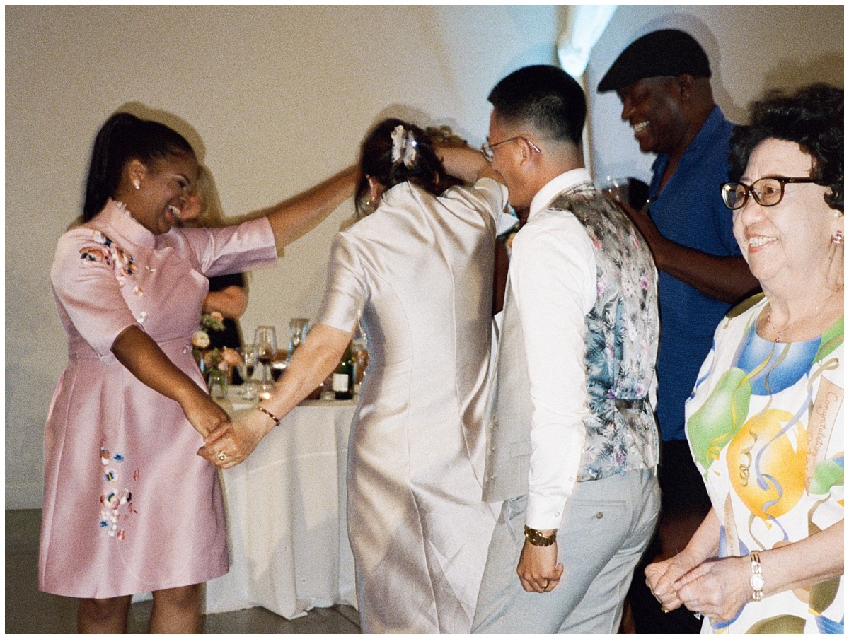 Wedding Reception Dancing indoors