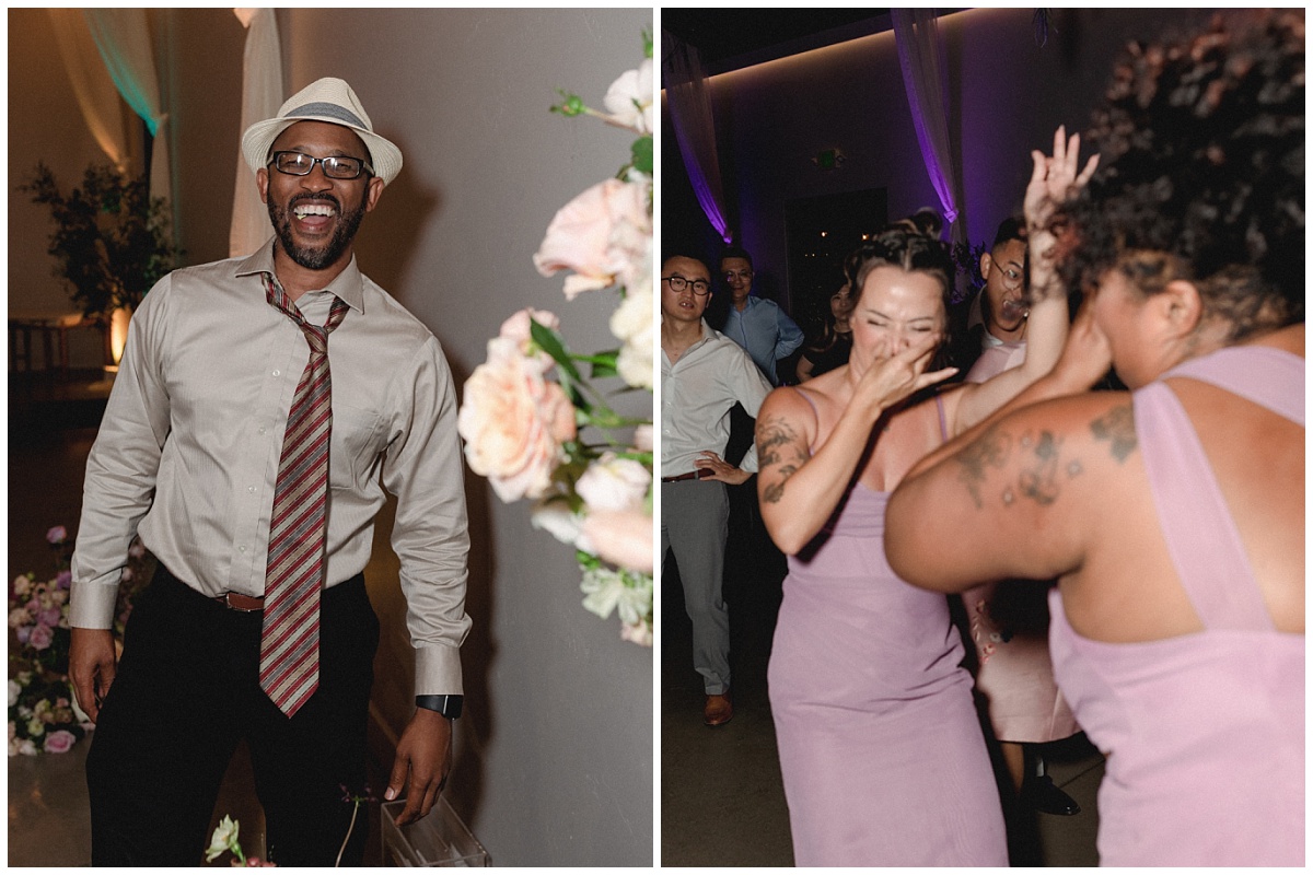 Wedding Reception Dancing indoors