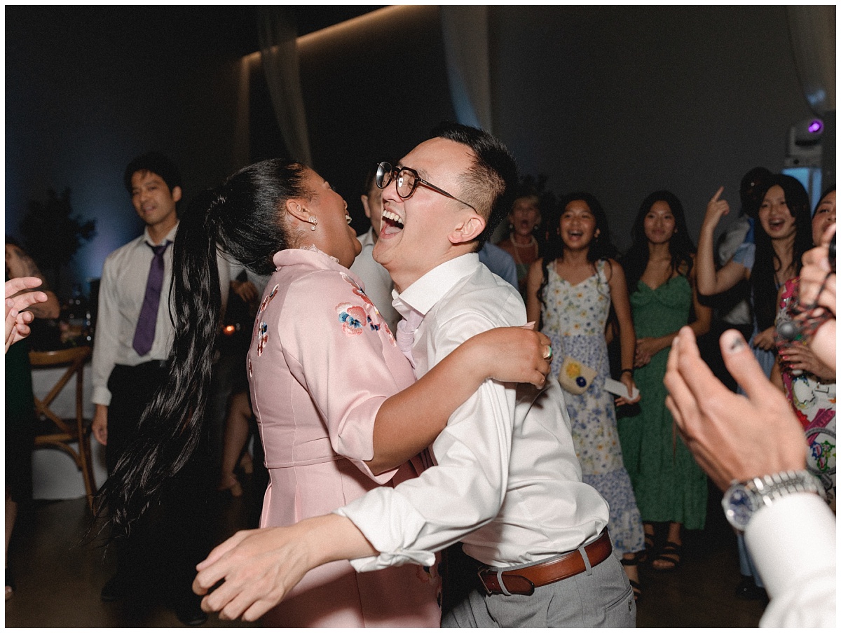 Wedding Reception Dancing indoors