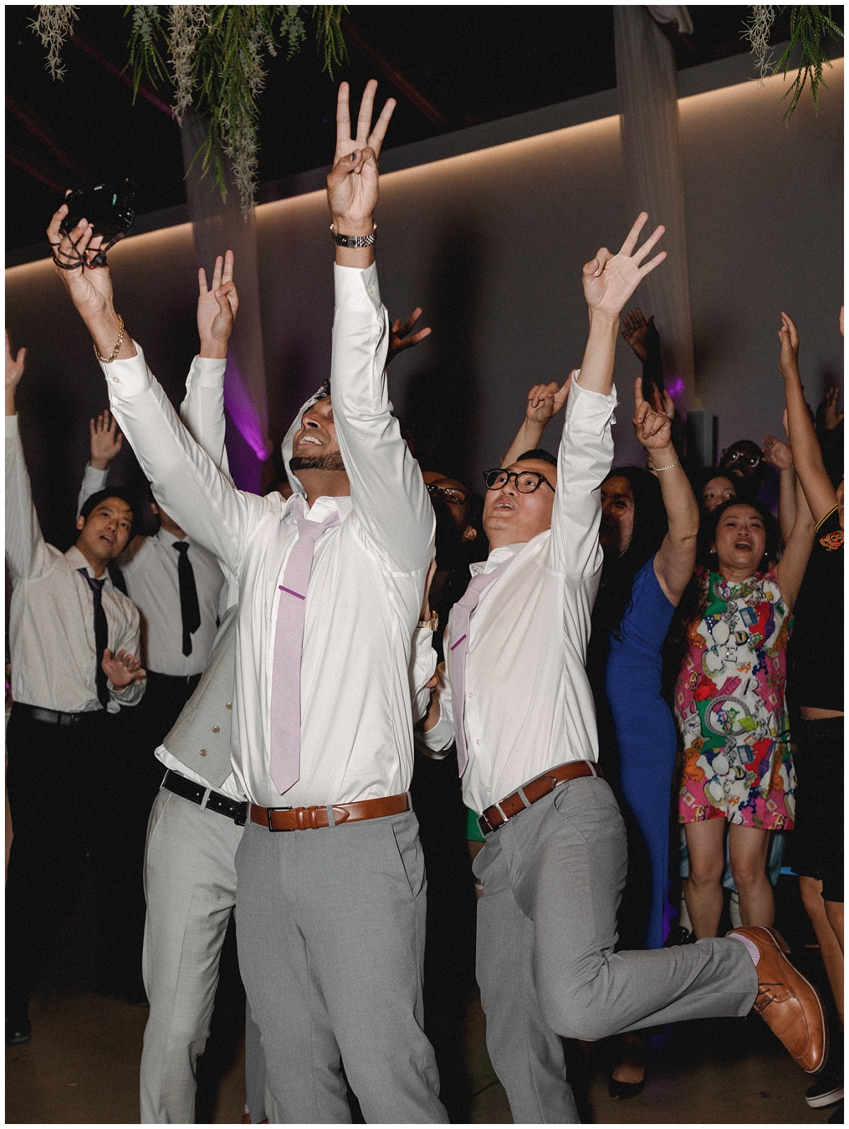 Wedding Reception Dancing indoors